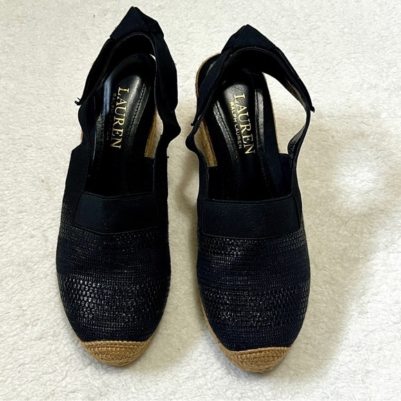 Lauren Ralph Lauren Helma Espadrille Slingback Wedge Sandals - 5.5 - Picture 4 of 12